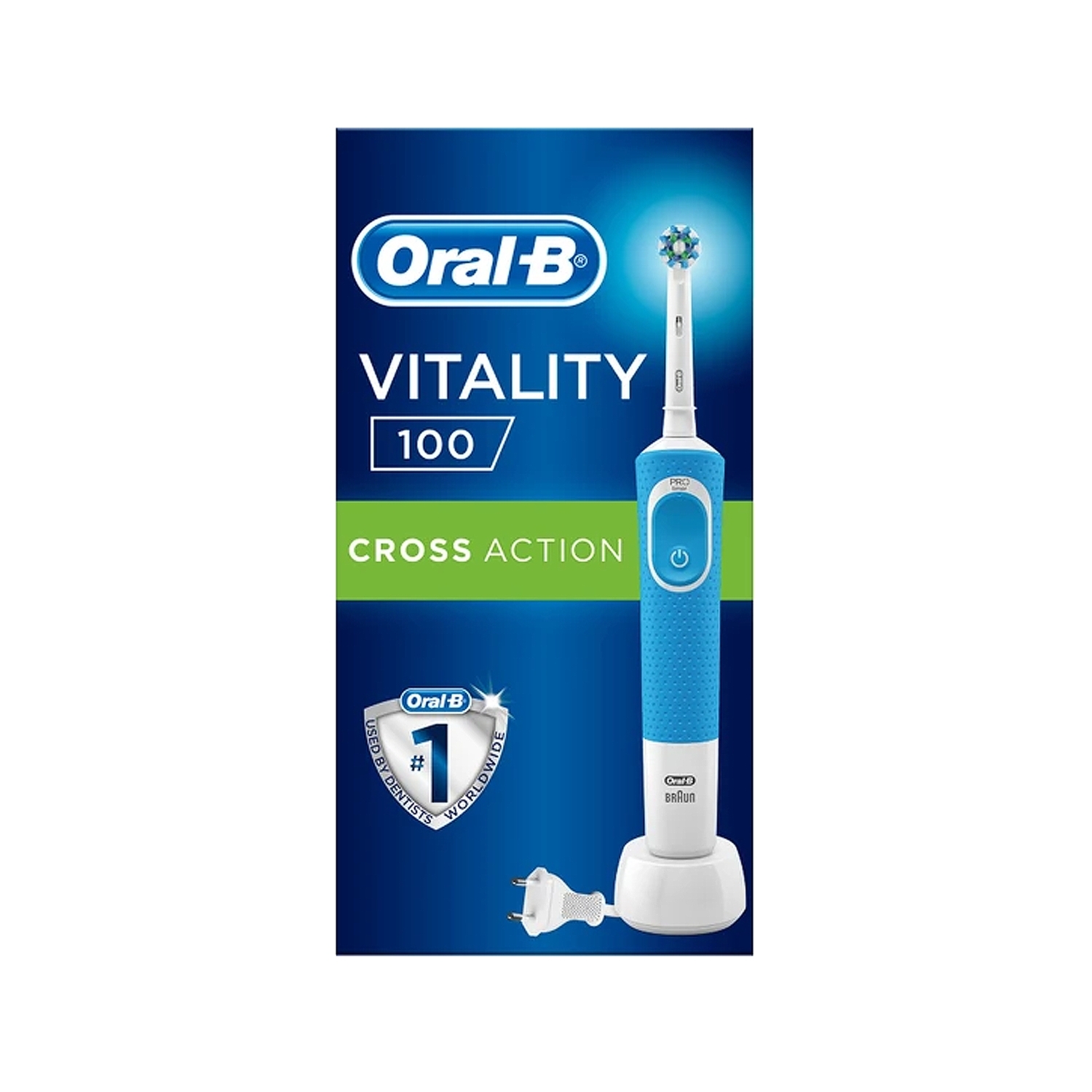 Oral-B D100 Vitality Cross Action Şarjlı Diş Fırçası Mavi