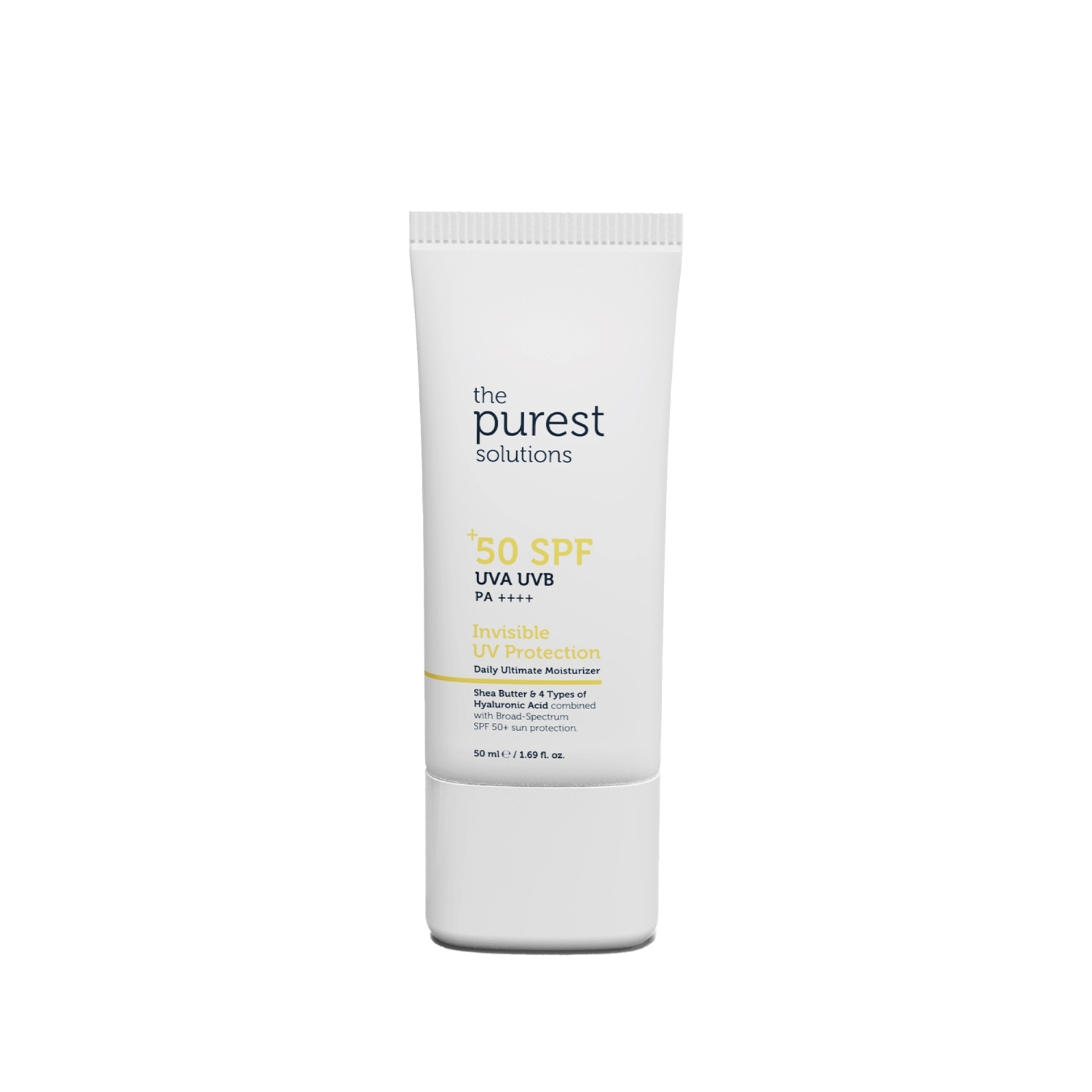 The Purest Solutions Görünmez UV Koruması SPF 50+ Günlük Yoğun Nemlendirici Güneş Kremi 50 ml