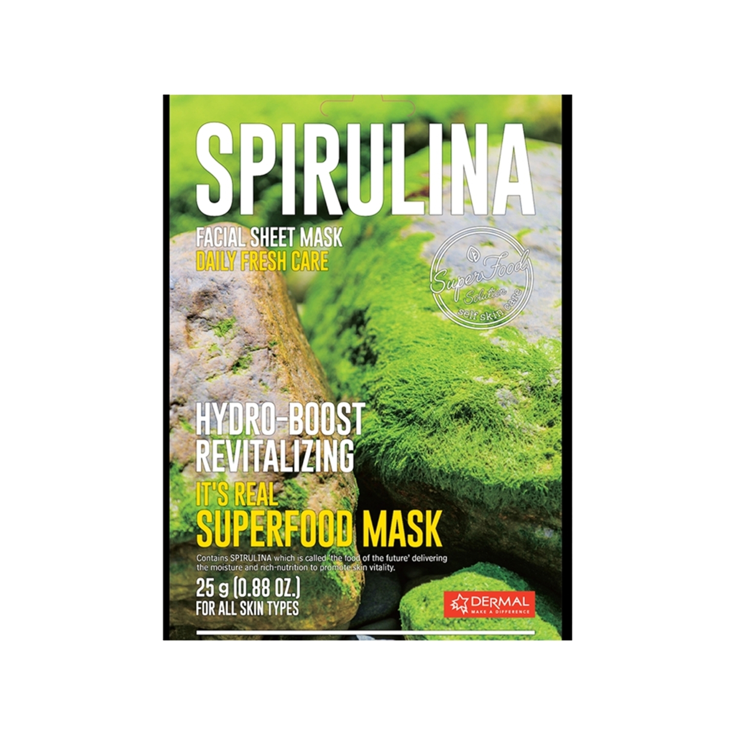 Dermal It's Real Super Gıda Yüz Maskesi Spirulina 25 g