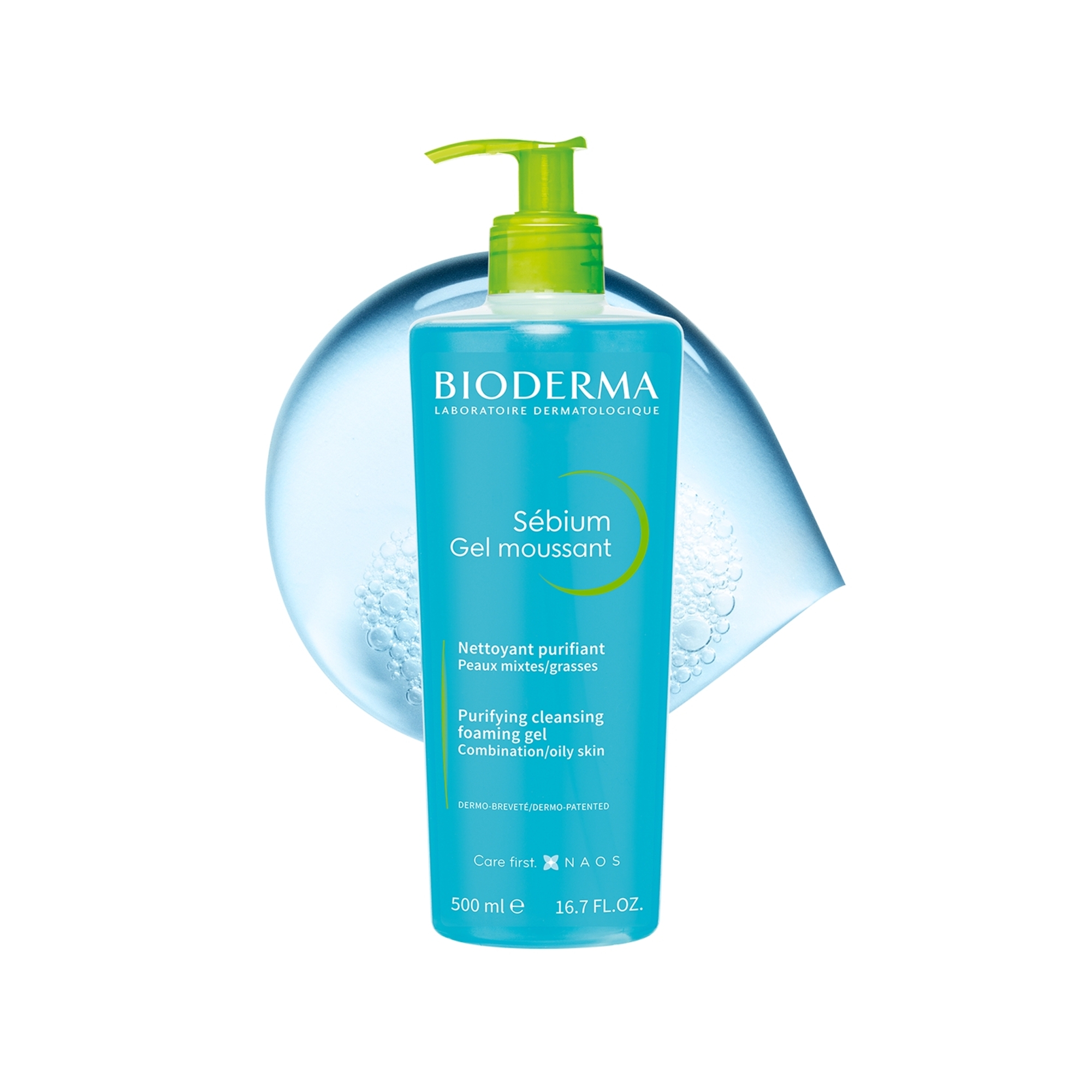 Bioderma Sebium Foaming Temizleyici Jel 500 ml Yağlı ciltler için derinlemesine temizlik, ekonomik boyutta