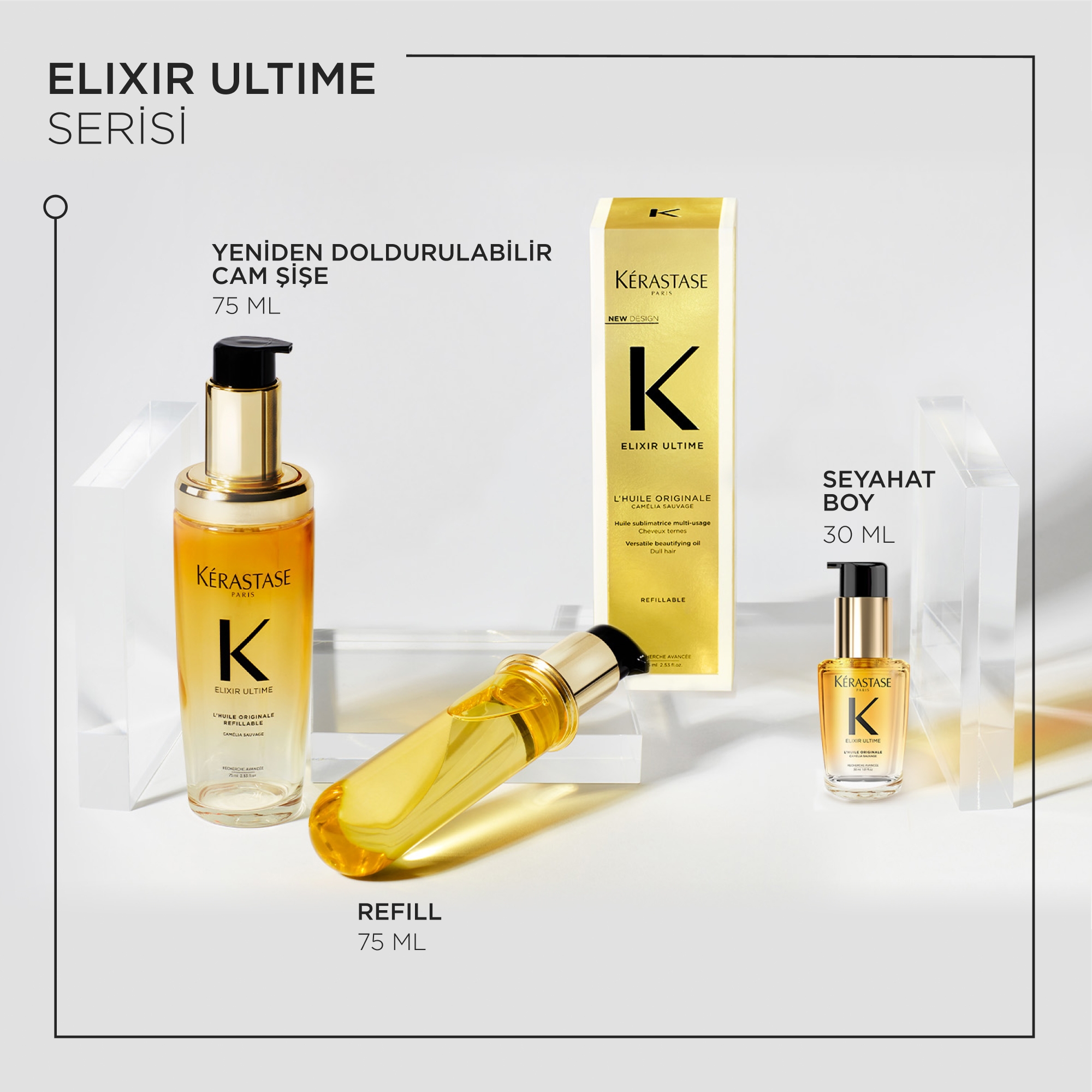 Kerastase Elixir Ultime Refill Yeniden Doldurulabilir Cam Şişe