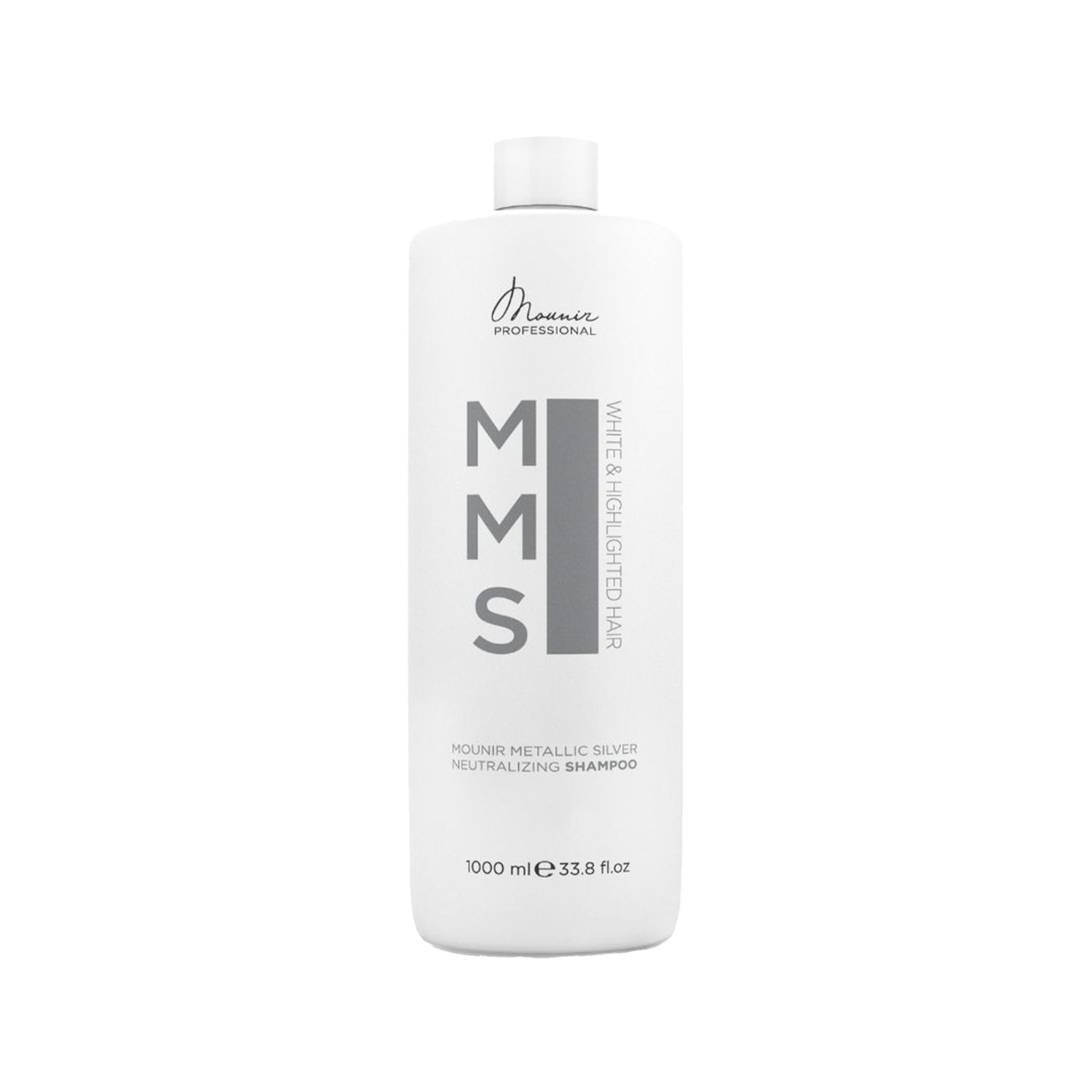 Mounir MMS Metallic Silver Neutralizing Gri ve Beyaz Saçlara Özel Şampuan 1000 ml