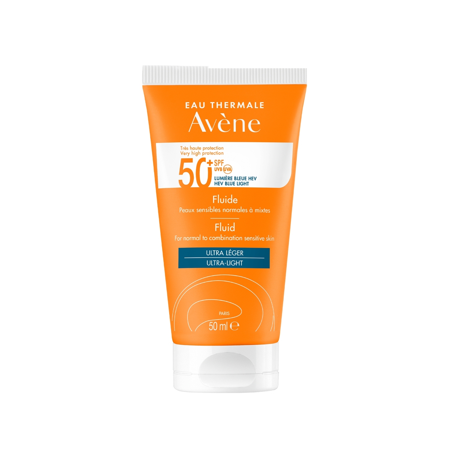 Avene Fluide SPF 50+  Normal  ve Karma Ciltler için Güneş Koruyucu 50 ml