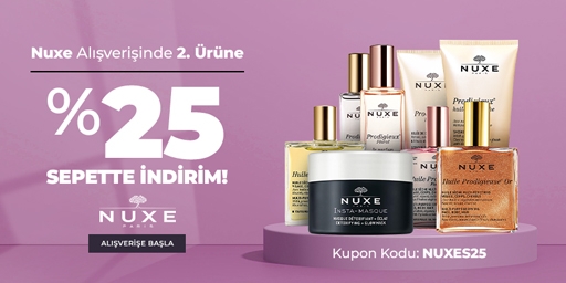 Nuxe Alışverişinde 2. Ürün Sepette %25 İndirimli!