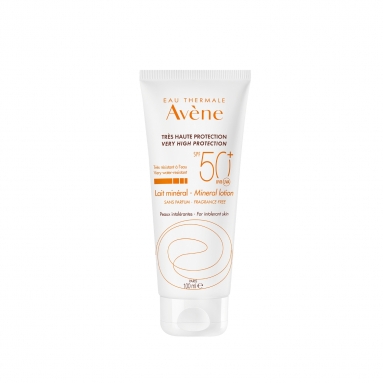 Avene Mineral Lotion Toleransı Düşük Hassas Ciltler için Süt Formunda SPF 50+ Güneş Koruyucu 100 ml