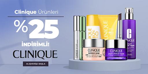 Clinique Ürünleri %25 İndirimli!