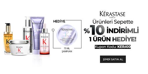 Kerastase Alışverişine Sepette %10 İndirim ve 1 Ürün Hediye!