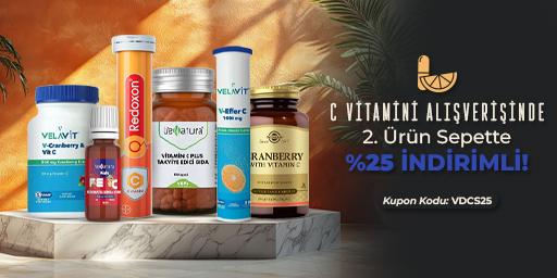 C Vitamini Alışverişinde 2. Ürün Sepette %25 İndirimli!