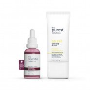 The Purest Solutions Canlandırıcı & Cilt Tonu Eşitleyici Yüz Peeling Serum + SPF +50 Güneş Koruyucu