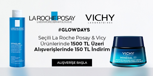 Seçili La Roche-Posay & Vicy Ürünlerinde 1500 TL Üzeri Alışverişlerinde 150 TL İndirim!