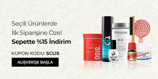 Seçili Ürünlerde İlk Siparişine Özel Sepette %15 İndirim