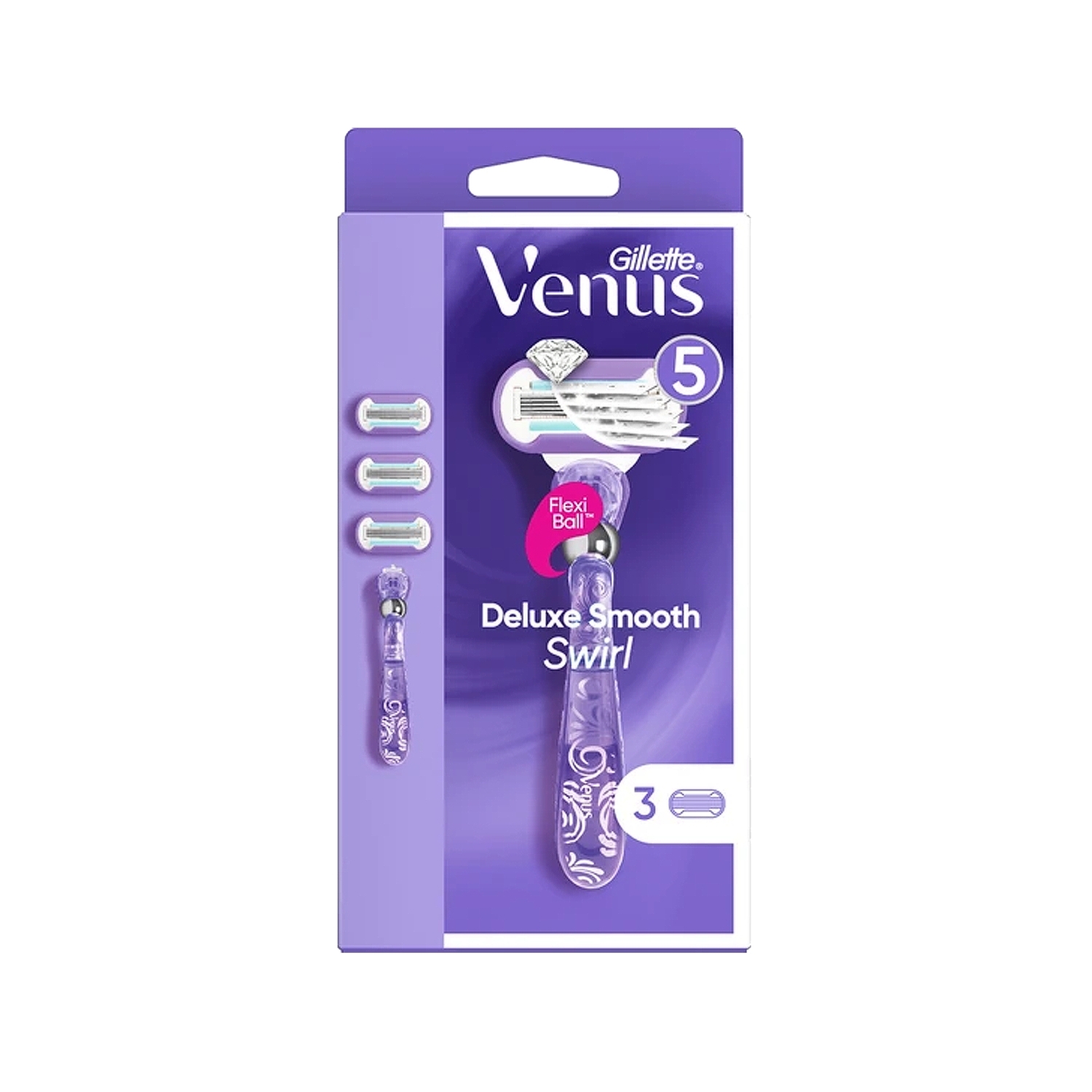 Gillette Venus Swirl Tıraş Makinesi + 3 Yedek Bıçak