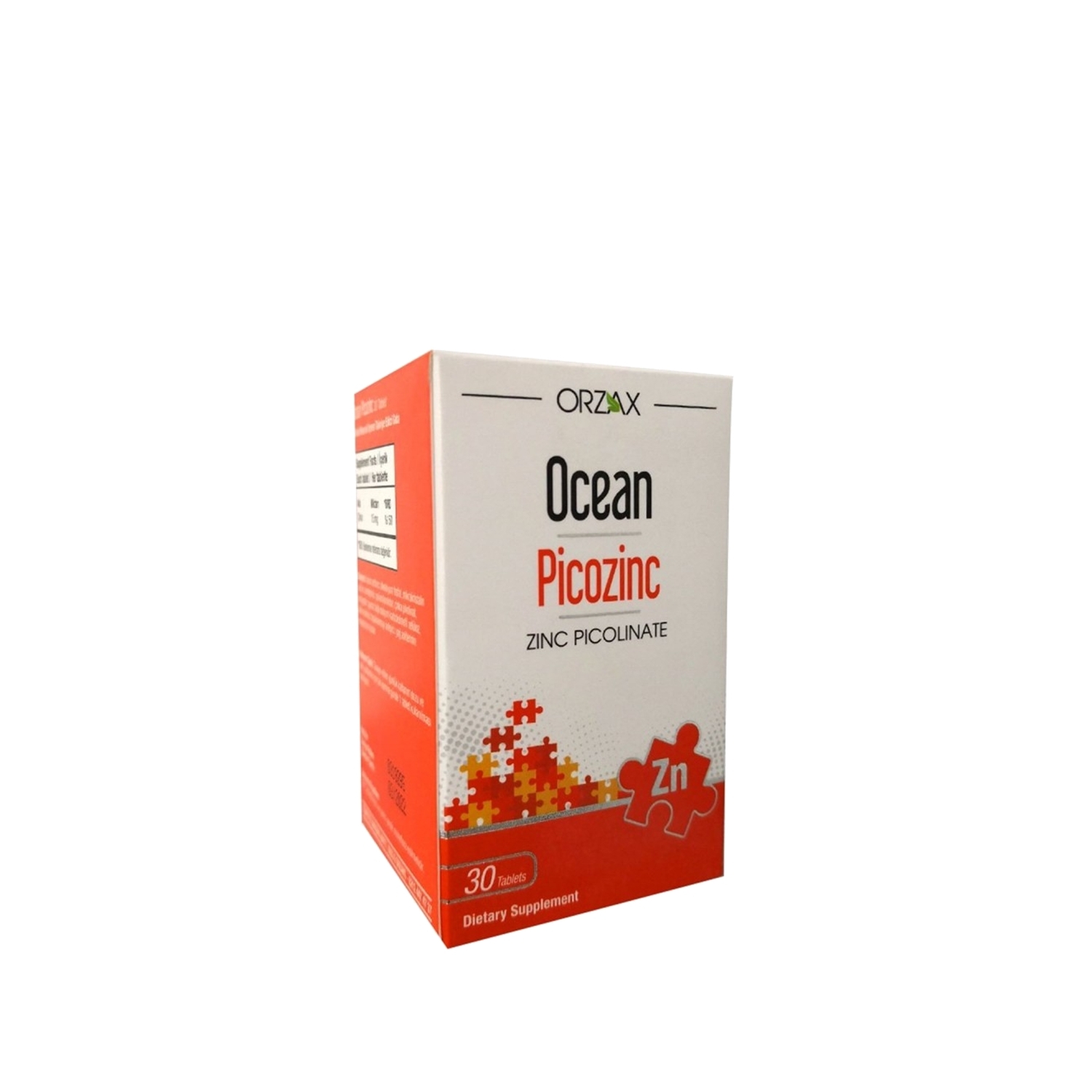 Orzax Ocean Picozinc Takviye Edici Gıda 30 Tablet