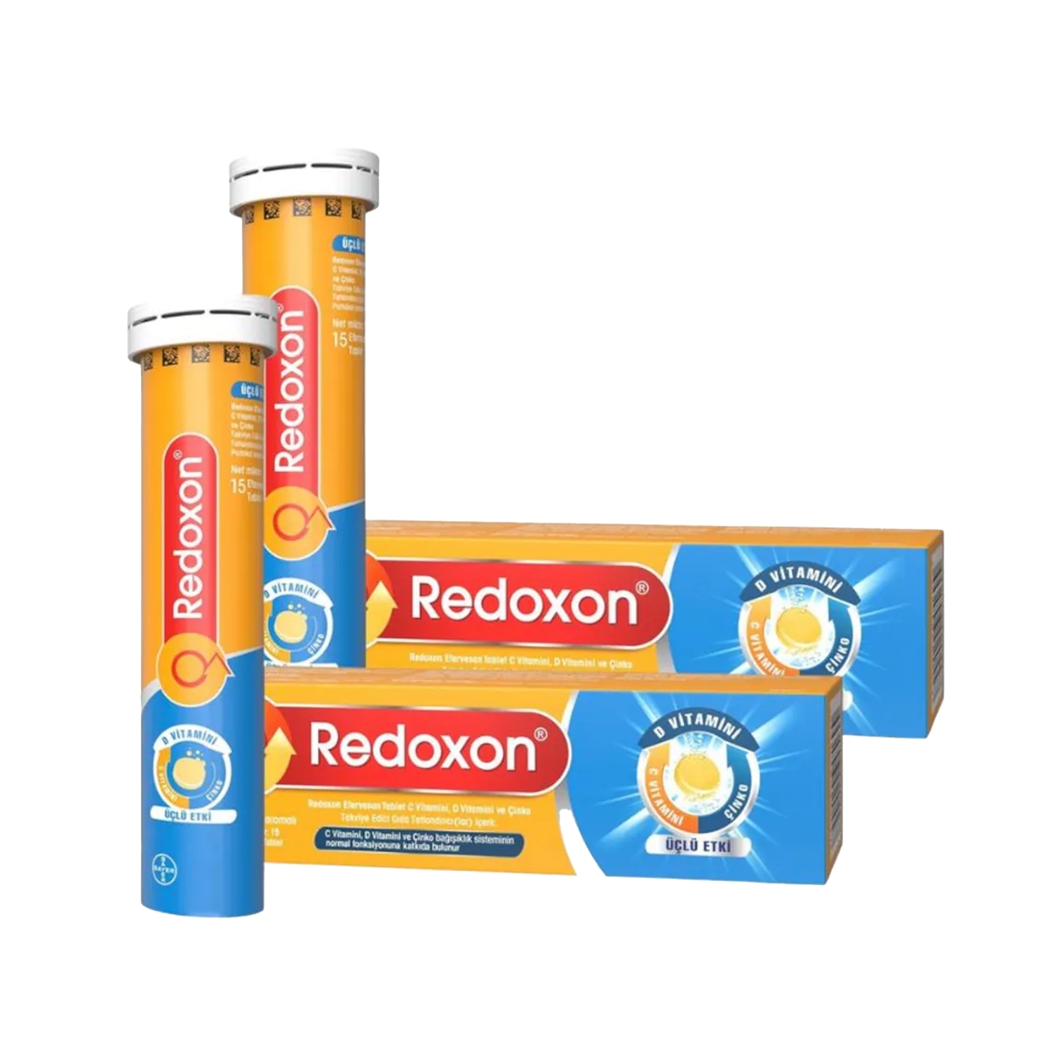 Redoxon Üçlü Etki Takviye Edici Gıda 2x15 Efervesan Tablet