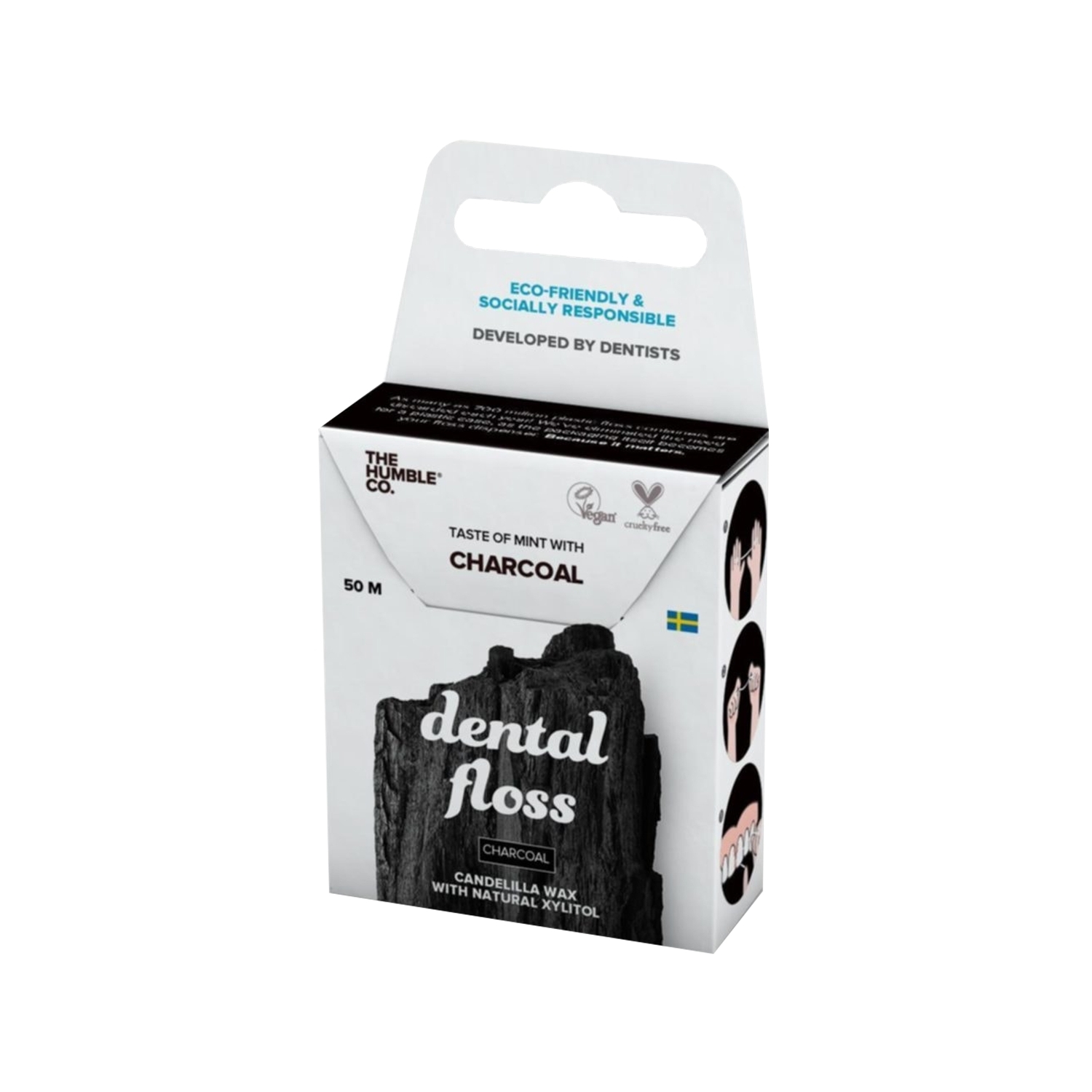 The Humble Co Dental Floss Diş İpi Charcoal 50m