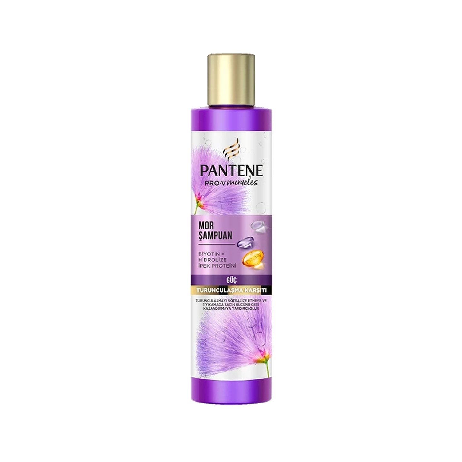 Pantene Pro-V Miracles Güç Gri ve Beyaz Saçlar İçin Mor Şampuan 225 ml