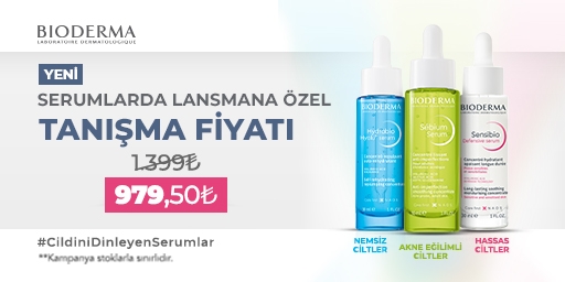 Bioderma Serumlarda Lansmana Özel Tek Fiyat 979,50 TL!