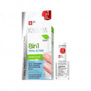 Eveline Cosmetics Nail Therapy Professional 8'i 1 Arada Hassas Tırnak Bakımı 12 ml