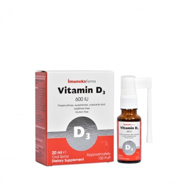Imuneks Vitamin D3 600 IU Sprey 20 ml