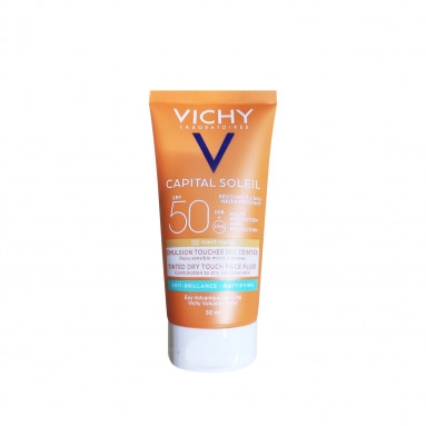 Vichy Capital Soleil Tinted Dry Touch Fluid Spf 50 Parlama Karşıtı Renkli Güneş Kremi 50 ml
